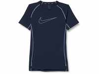 Nike Men's M Np Df Tight Top Ss T-Shirt, Obsidian/Iron Purple/Iron Purple, 2XL