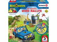 Schmidt Spiele 40623 Dinosaurier Die rasante Dino Rallye, Dinosaurs, mit...