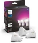 Philips Hue White & Color Ambiance GU10 LED Spot 3er Pack (350 lm), dimmbare LED
