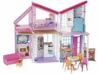 Barbie Malibu Haus (61 cm breit), Barbie Traumhaus mit 6 Zimmern, 25+ Barbie