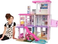 Barbie Dream House (114 cm), 3-st&ouml;ckiges Puppenhaus mit Pool, Rutsche,