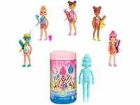 Barbie GTT25 - Chelsea Color Reveal Puppe, Sand Sonne Sortiment, mit
