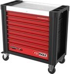 KS Tools 873.3008 PERFORMANCEplus P25 SCHWARZ/ROT Werkstattwagen mit 8 Schubladen