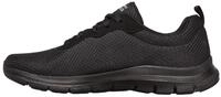 Skechers Damen Flex Appeal 4.0 Brilliant View Sneaker, Black Mesh Trim, 38.5 EU