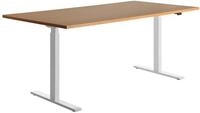 E-Table 180x80 Weiss,buche | Made in Germany | Ergonomisch | h&ouml;henverstellbar 
