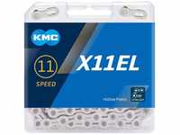 KMC Unisex – Erwachsene Silver X11EL 11-Fach Kette 1/2" x11/128, 118 Glieder,