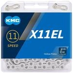 Fahrrad Kette, KMC Fahrradkette, X11EL Silver, 1/2" x 11/128", 118 Glieder,...