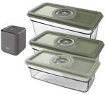 AEG AVFK1+ Vakuumier Fresh Kit+ (Handvakuumierpumpe, 3 luftdichte Vakuum-Beh&auml;lter