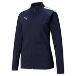 PUMA Damen Teamliga Training Jacket Sweater, Peacoat-puma White, S EU