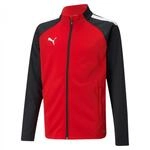 PUMA Unisex Kinder Teamliga Training Jacket Jr Sweater, Puma Red-Puma Black, 116