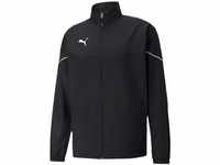 Puma Herren teamRISE Sideline Jacket Trainingsjacke, Black White, XL