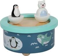 small foot Spieluhr Arktis aus Holz, Einschlafhilfe f&uuml;r Kinder ab 3 Jahren, mit