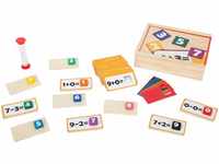 small foot Lernspiel Holzpuzzle, Spielzeug aus Holz zum Mathematik Lernen, für
