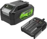 Greenworks 24V Original Akku und Ladeger&auml;t - 4Ah Lithium-Ionen Akku, 60W Leistung,