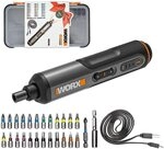 WORX WX240 3,6 V (4 V max) Mini-Elektroschrauber mit 3-Gang-Drehmoment, 5 Nm