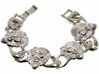 Urban Classics Lion Bracelet, silver, L/XL