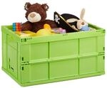 Relaxdays Profi Klappbox, stabil, Gewerbe, hochwertiger Kunststoff, Qualit&auml;t,...
