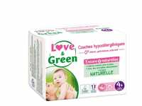 Love & Green - Gesunde und ökologische Babywindeln — Größe 4+ (9-20 kg) —