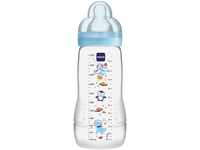 MAM Babyfläschchen, dekoriert, ab 6 Monaten, Schnuller, 330 ml (1er Pack)