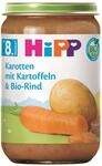 HiPP Bio Karotten mit Kartoffeln & Bio-Rind (6 x 220g), Baby-Men&uuml; ab 8. Monat,...