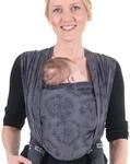 Hoppediz Babytragetuch gewebt ab Geburt, ergonomisches Tragetuch f&uuml;r Neugeborene und
