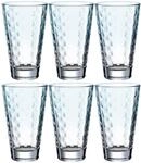 Leonardo Optic Trink-Gl&auml;ser 6er Set, sp&uuml;lmaschinenfeste Longdrink-Gl&auml;ser, bunte