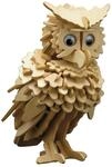 Pebaro 858/1 Holzbausatz Eule, 3D Puzzle, Modellbausatz, Basteln mit Holz,...
