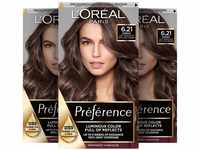 L'Oréal Paris Permanente Haarfarbe, Haarfärbeset mit Coloration und