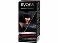 Syoss Color Coloration 1_4 Blauschwarz Stufe 3 (3 x 115 ml), permanente...