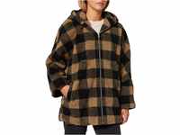Urban Classics Damen Ladies Hooded Oversized Check Sherpa Jacket Jacke,