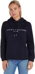 Tommy Hilfiger Damen Hoodie Heritage mit Kapuze, Blau (Desert Sky), XS