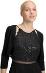 Vera Mont Damen Bolero-Jacke figurbetont Schwarz,38