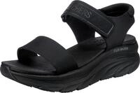 Skechers Damen D'LUX Walker New Block Sportsandale, Black Mesh, 39 EU