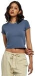 Urban Classics Ladies Stretch Jersey Cropped Tee vintageblue XL
