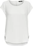 ONLY Damen Einfarbige Kurzarm Bluse Basic Rundhals Ausschnitt Blusen T-Shirt Blouse