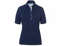 BRAX Damen Style Cleo Finest Pique Stretch Poloshirt, Blau (Indigo 23),