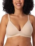 Schiesser Damen BH gepaddet ohne B&uuml;gel - Invisible Soft, Sand_166568, 80B