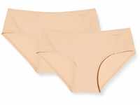 Skiny Damen Advantage Micro Panty 2er Pack Panties, Beige (Beige 2409),