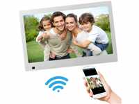 XORO CPF 10B1 -10.1 Zoll Digitaler Bilderrahmen mit Touchscreen, WLAN, SD