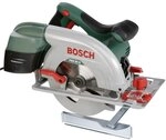 Bosch Kreiss&auml;ge PKS 55 A (Pr&auml;zises S&auml;gen in Holz; 1200 Watt, max. Schnitttiefe 55