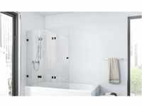 MARWELL rahmenloser Badewannenaufsatz 120 x 140 cm Küchen- & Badinstallation...