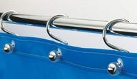 Spirella Duschvorhangringe 12 St&uuml;ck Chrom Bubble - Passend f&uuml;r alle g&auml;ngigen