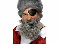 Deluxe Pirate Beard, Light Grey, Nylon