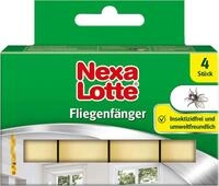 Nexa Lotte Fliegenf&auml;nger, 4 St&uuml;ck zum Bek&auml;mpfen von Fliegen, mit hoher Klebekraft