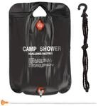 Relaxdays Campingdusche 20 l, Solardusche Camping, zum Aufh&auml;ngen, faltbar, mit