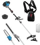 G&uuml;de Gartenpflege-Set GPS 1001 4in1 (2-Takt-Motor 1,2/1,6 (kW/PS), Astkettens&auml;ge
