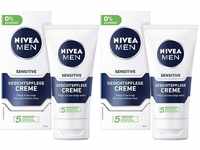 NIVEA MEN Sensitive Gesichtspflege Creme im 2er Pack (75 ml),...