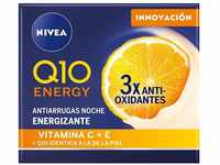 NIVEA Q10 Energy Crema de Noche Antiarrugas + Energizante (50 ml), crema facial...