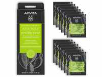 Apivita Face mask with prickly pear, moisturizing and soothing, 6 x 2 x 8 ml