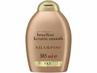 OGX Brazilian Keratin Smooth Shampoo (385 ml), glättendes Haarshampoo mit...
